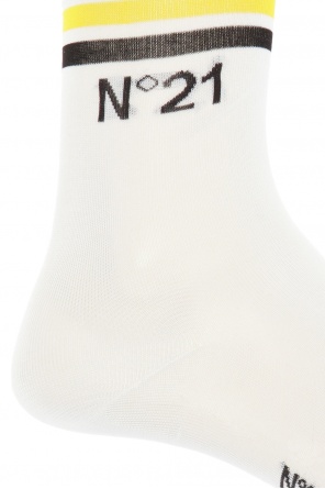 Knee-high socks with logo pattern, zdjęcie 2 Knee-high socks with logo pattern od N21